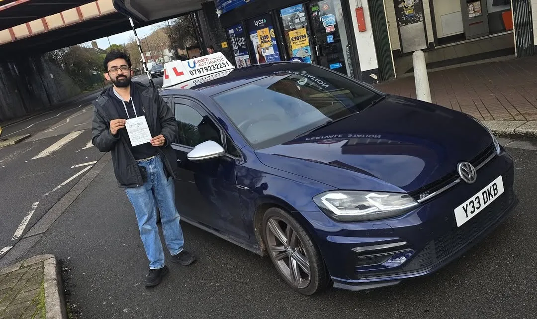 Student 2 passing their driving test